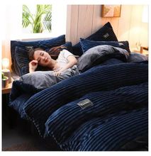 Velvet Duvet, 2 Pillow Cases And Bed Sheet